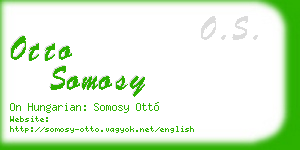 otto somosy business card